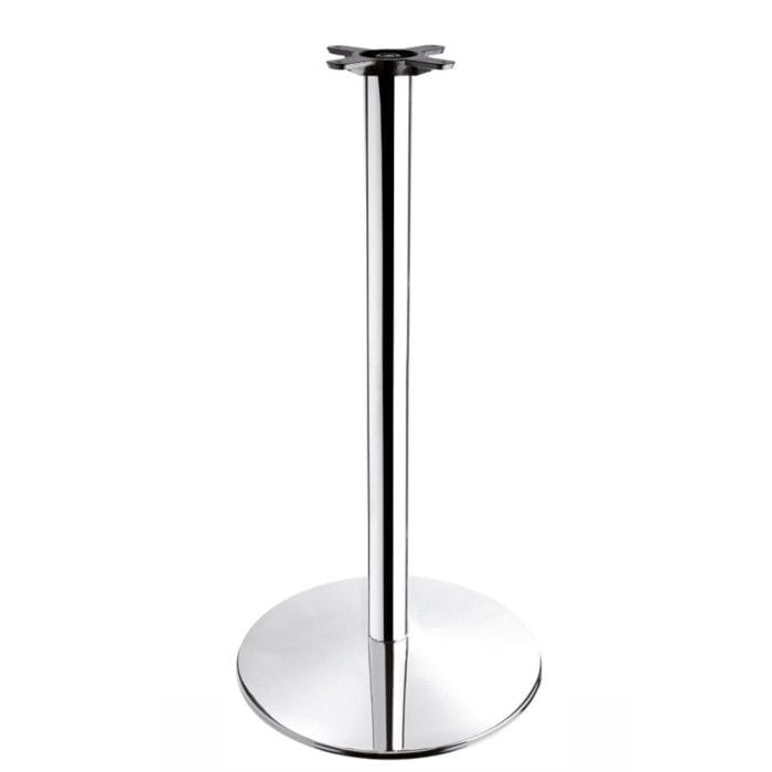 New HAMPTON Chrome Large Round Poseur