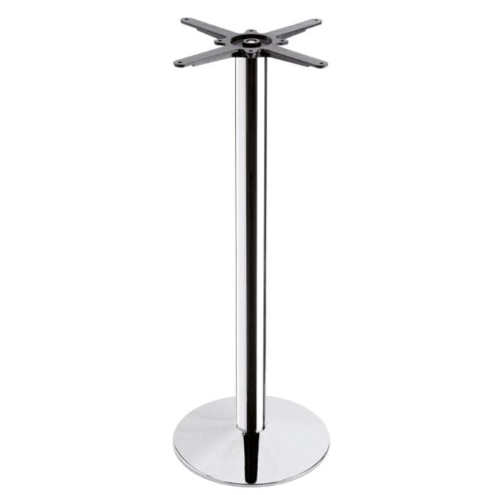 New HAMPTON Chrome Small Round Poseur