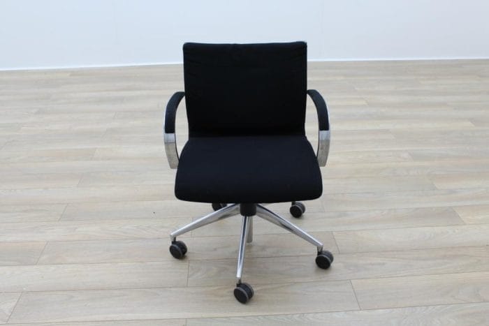 ICF Black Fabric Executive Office Task Chairs