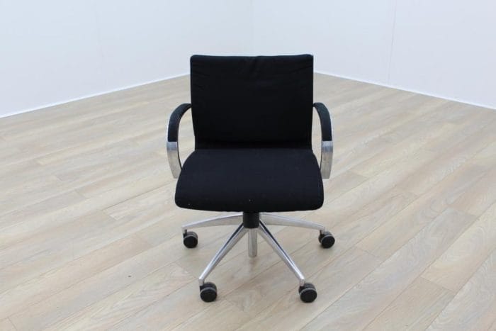 ICF Black Fabric Executive Office Task Chairs