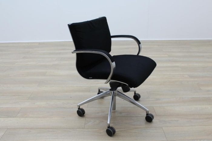 ICF Black Fabric Executive Office Task Chairs