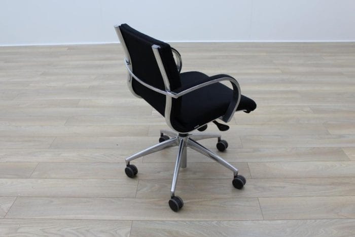 ICF Black Fabric Executive Office Task Chairs