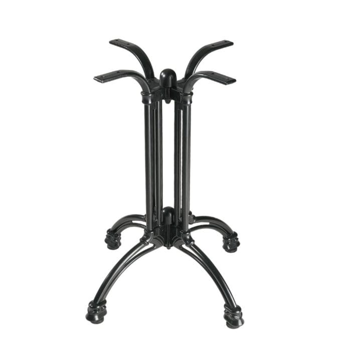 New JACK Black Aluminum 4 Leg table base