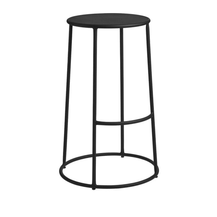 New MAX 75 Black Industrial Designer canteen café High Stool