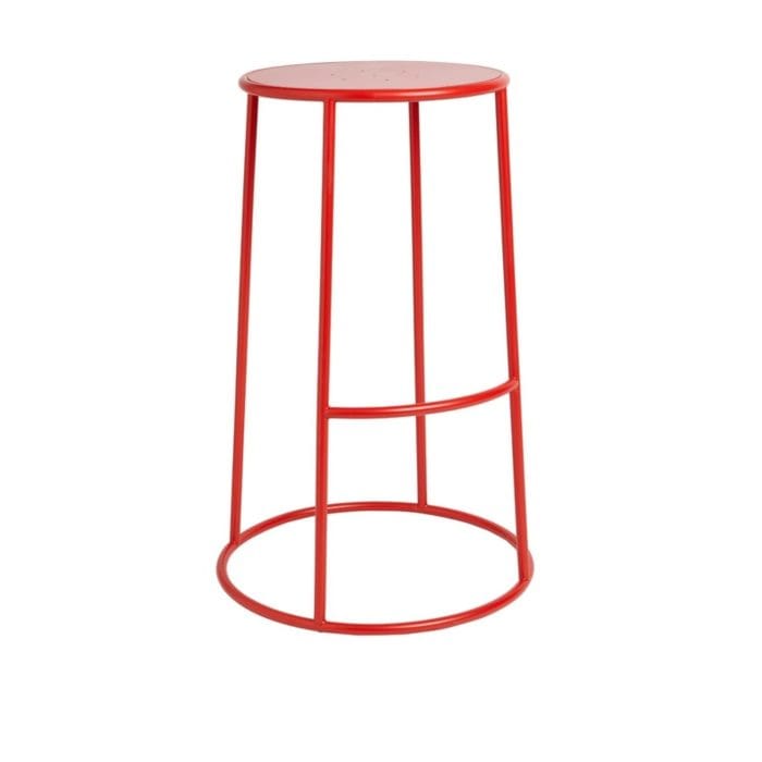 New MAX 75 Red Industrial Designer canteen café High Stool