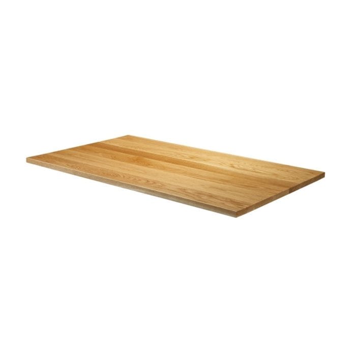 New Natural Lacquered Deluxe Rectangular Solid Oak Table Top