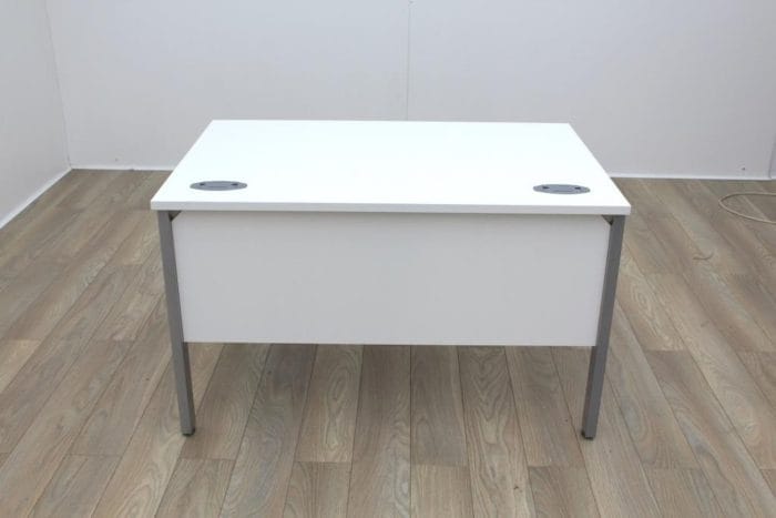 New Cancelled Order White 1200mm Straight Bench Leg Office Desks