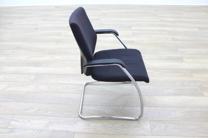 Orangebox Black Fabric Cantilever Office Meeting Chair