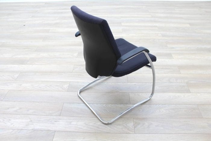 Orangebox Black Fabric Cantilever Office Meeting Chair