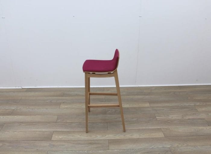 Pink Fabric Bar Stools