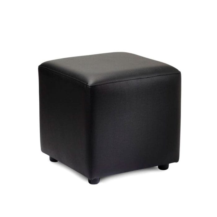 New POP Black High Quality Faux Leather Cube