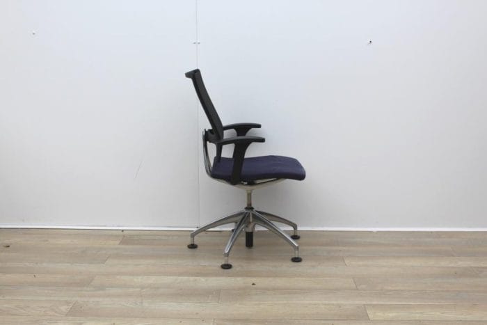 Sedus Meeting Chair With Mesh Back And Chrome Legs