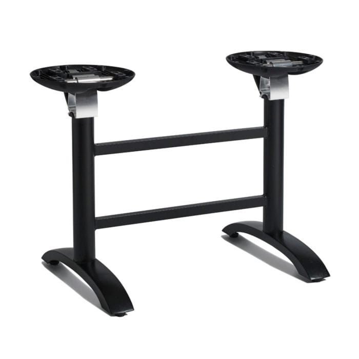 New SPACEGUARD Black Aluminium Flip Top Deluxe Double Table Base