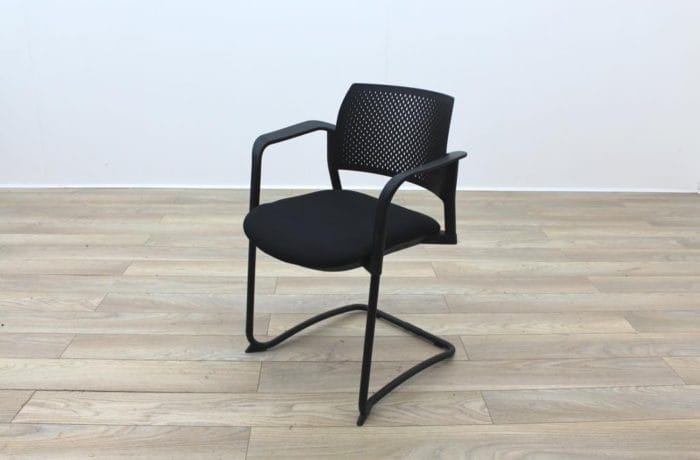 Torasen Polymer Back Black Fabric Seat