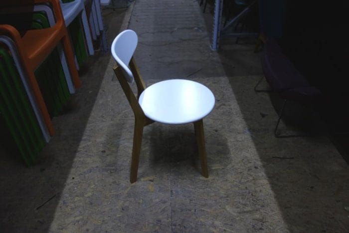 White Canteen Chairs