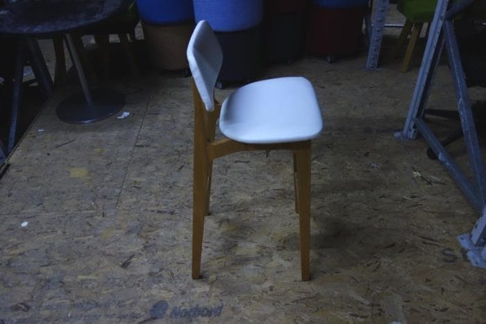 White Faux Leather Bar Stools